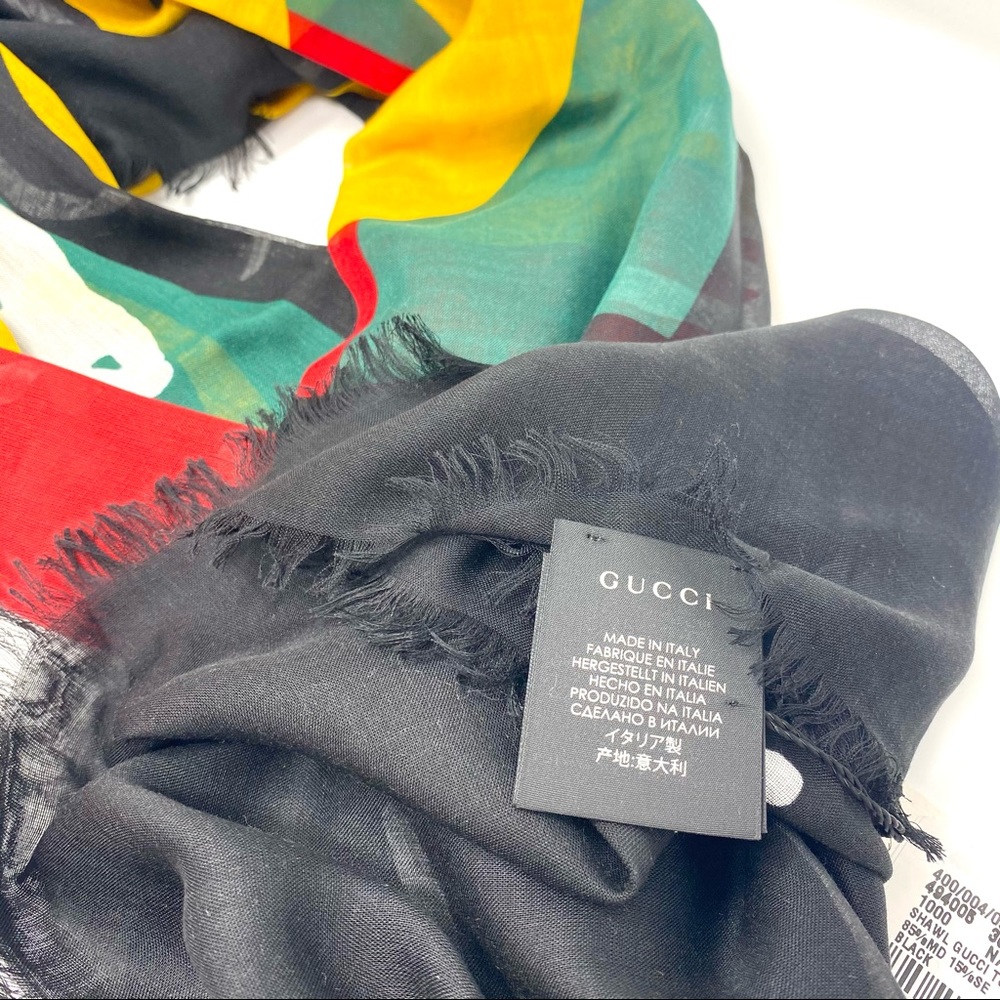 Gucci limited multicolor shawl tomorrow scarf - Picture 10 of 12